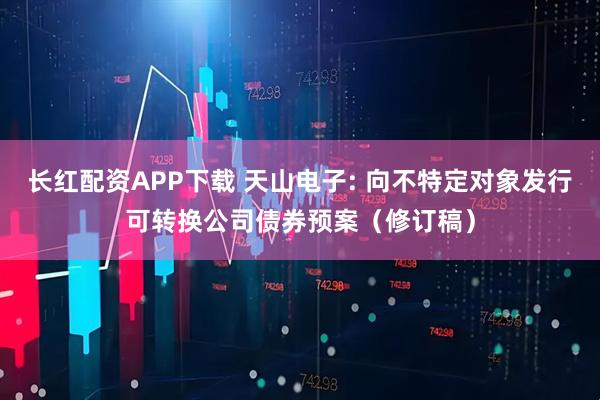 长红配资APP下载 天山电子: 向不特定对象发行可转换公司债券预案（修订稿）